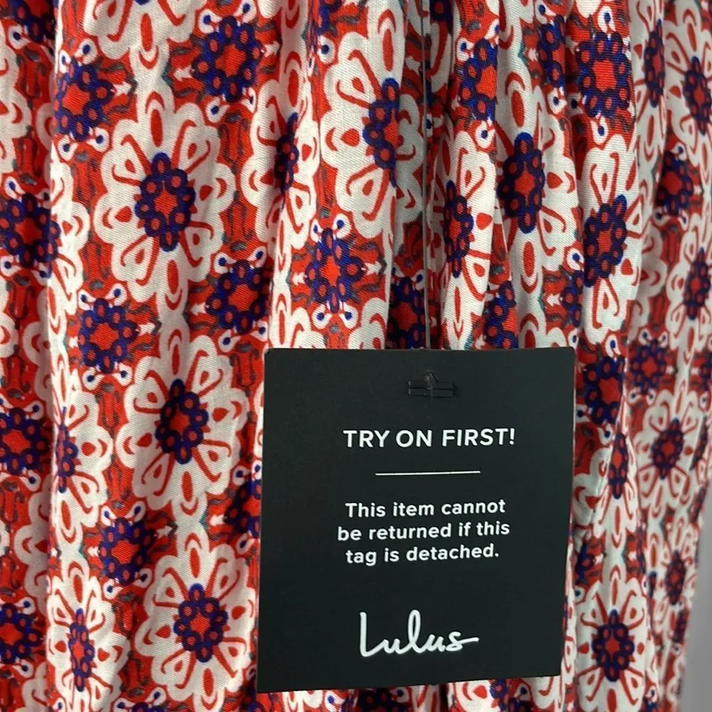 Lulu's Multi-Color V-Neck Mini Dress - Picture 4 of 16